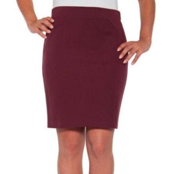 Mario Serrani Dresses & Skirts - Mario Serrani - Dark Red Pencil Skirt